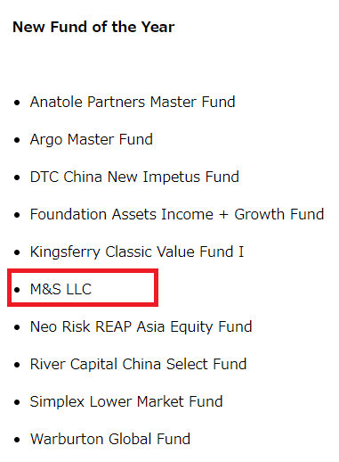 New Fund of the Year